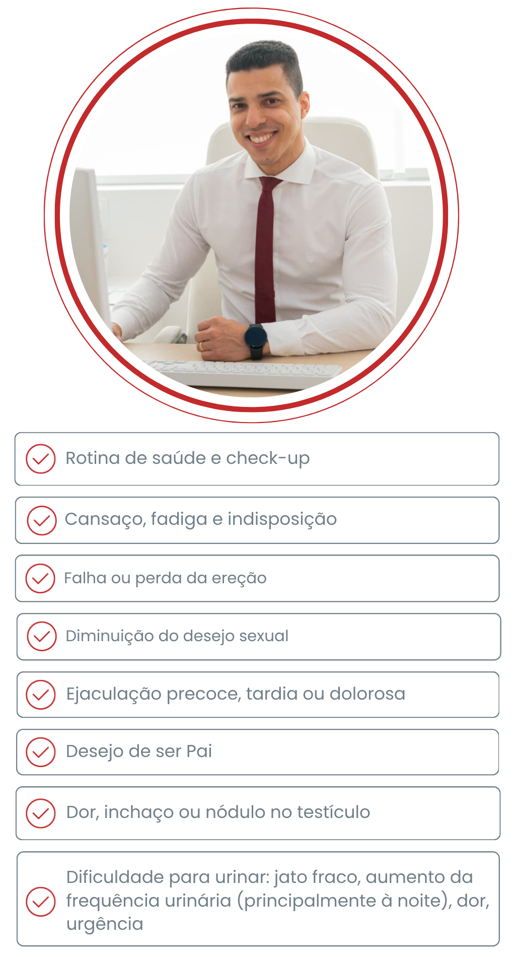 Condições tratadas com Urologia - Mobile